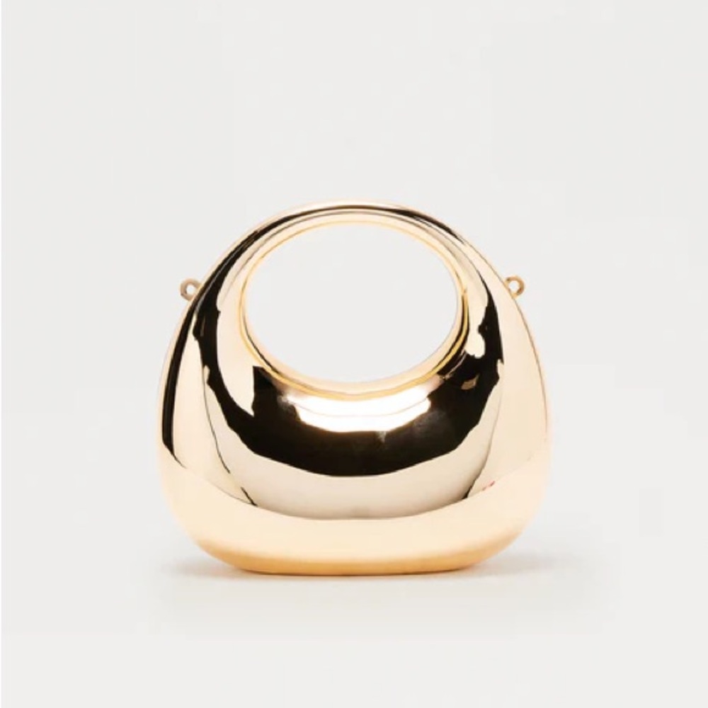 My Mini Me Metal Clutch - Gold